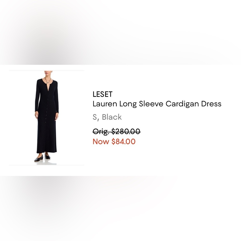 ISO !!!! LESET Lauren Long Sleeve Cardigan - Black